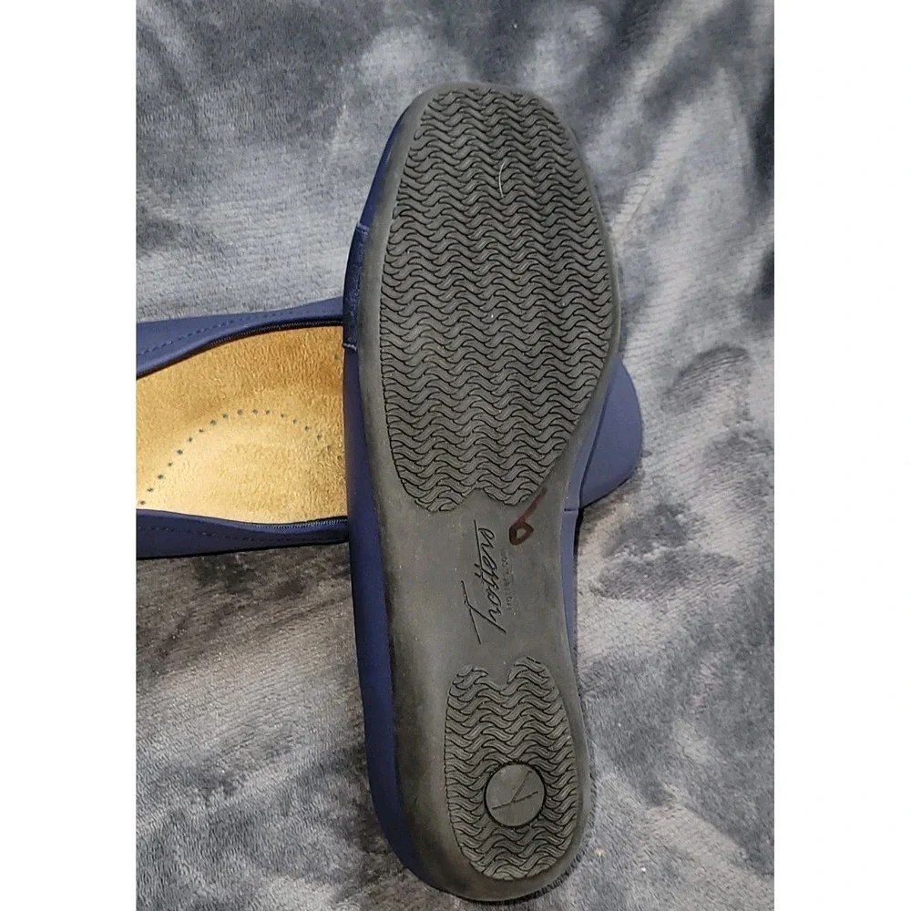 Trotters Samantha‎ Navy Women's Slip On 10WW Loafers T1812-400